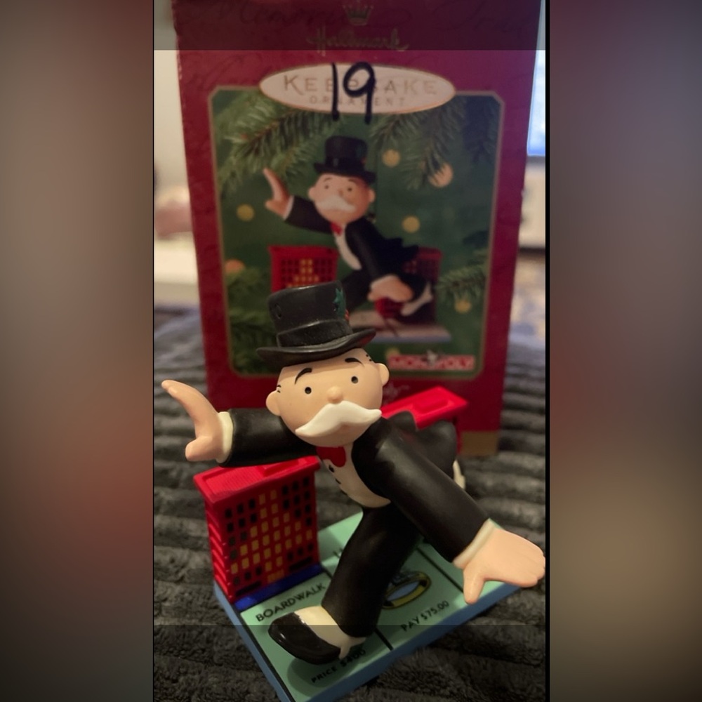 2000 Hallmark Keepsake Ornament - Mr Monopoly 65th Anniversary Edition